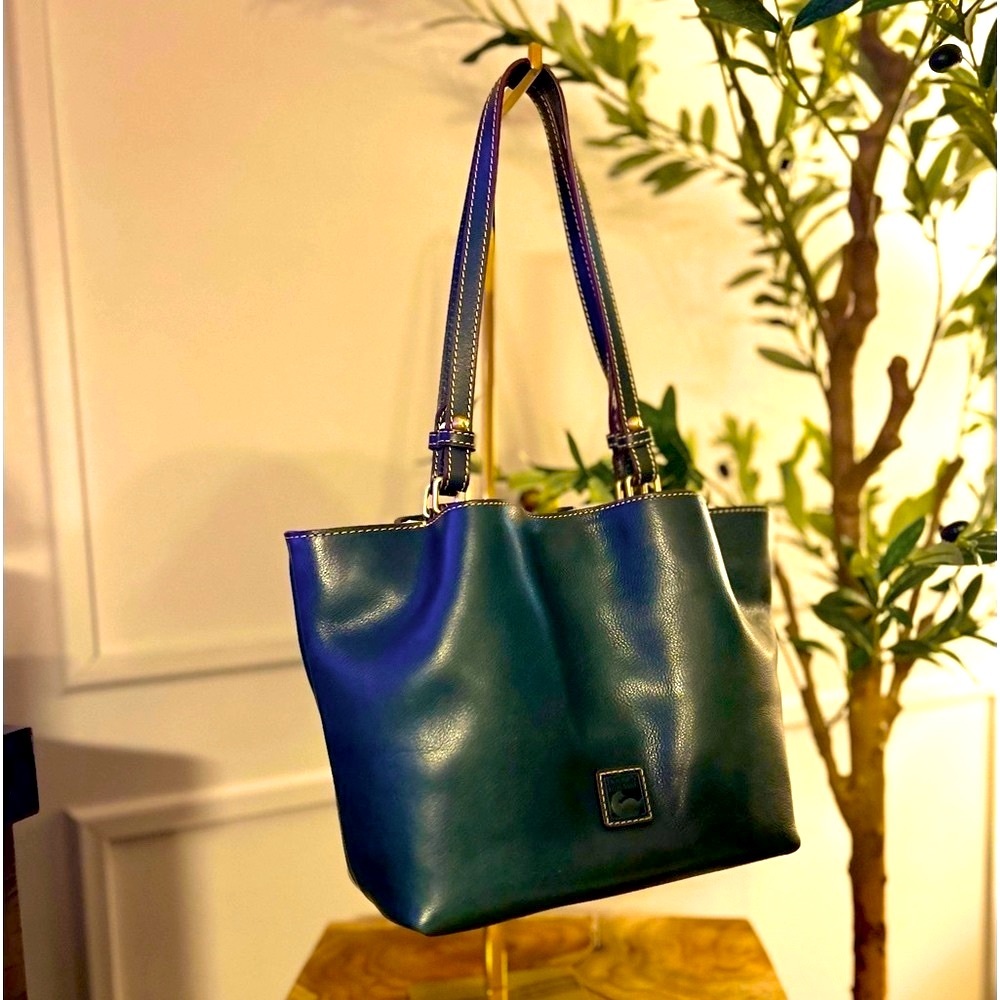 Dooney and Bourke Florentine Small Flynn in TEAL - Picture 3 of 9